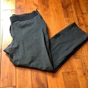 WHBM Gray with black band skinny ankle pant size 14 tall long
